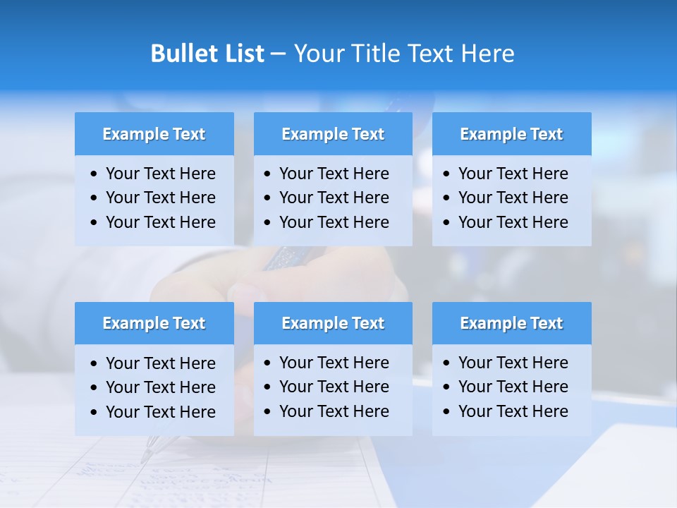 Selective Focus Business Fill In PowerPoint Template