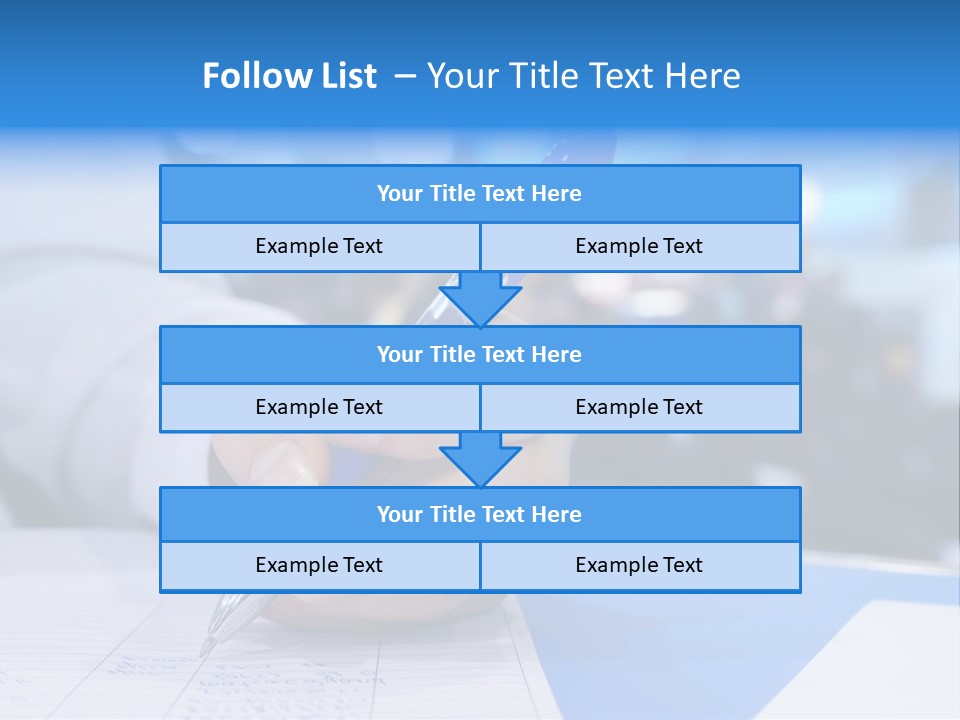 Selective Focus Business Fill In PowerPoint Template