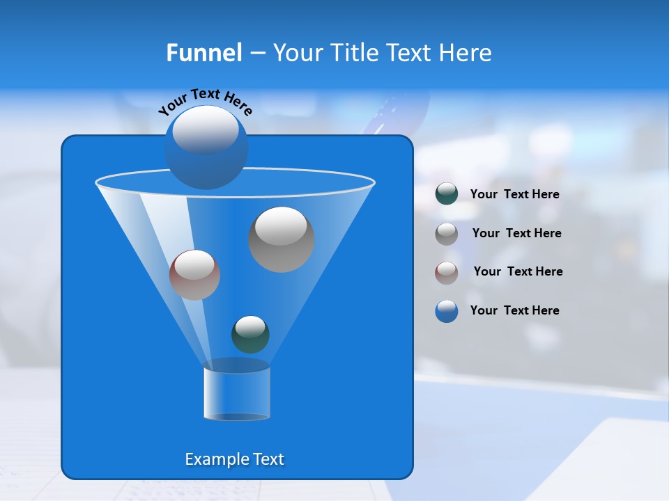 Selective Focus Business Fill In PowerPoint Template