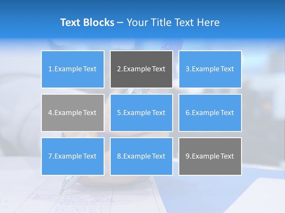 Selective Focus Business Fill In PowerPoint Template