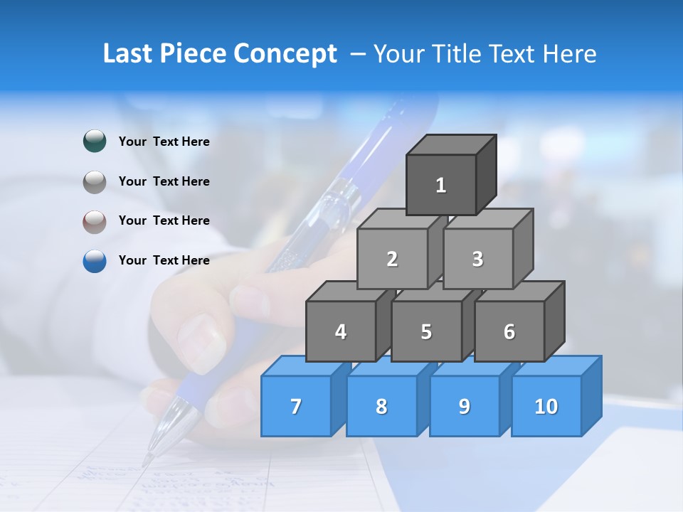 Selective Focus Business Fill In PowerPoint Template