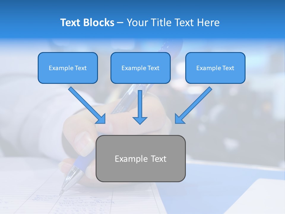 Selective Focus Business Fill In PowerPoint Template
