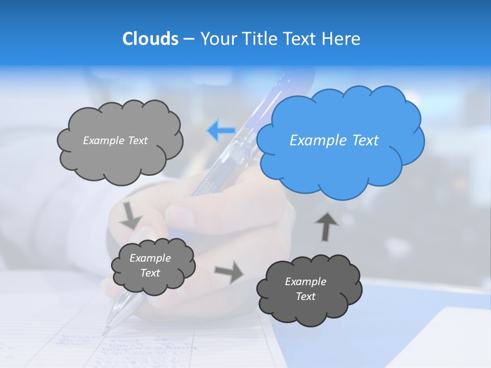 Selective Focus Business Fill In PowerPoint Template