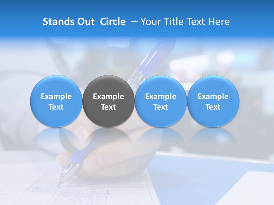 Selective Focus Business Fill In PowerPoint Template