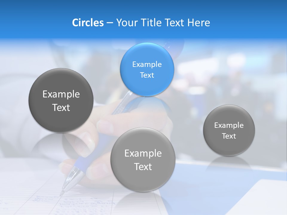 Selective Focus Business Fill In PowerPoint Template