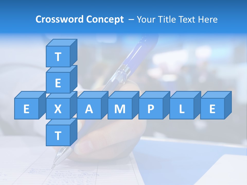 Selective Focus Business Fill In PowerPoint Template