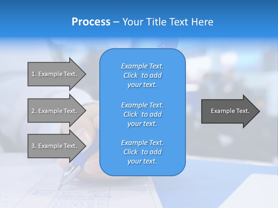 Selective Focus Business Fill In PowerPoint Template