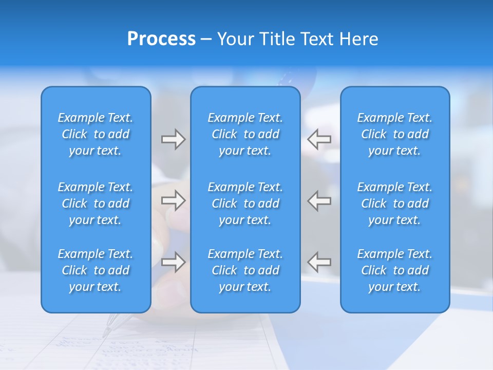 Selective Focus Business Fill In PowerPoint Template