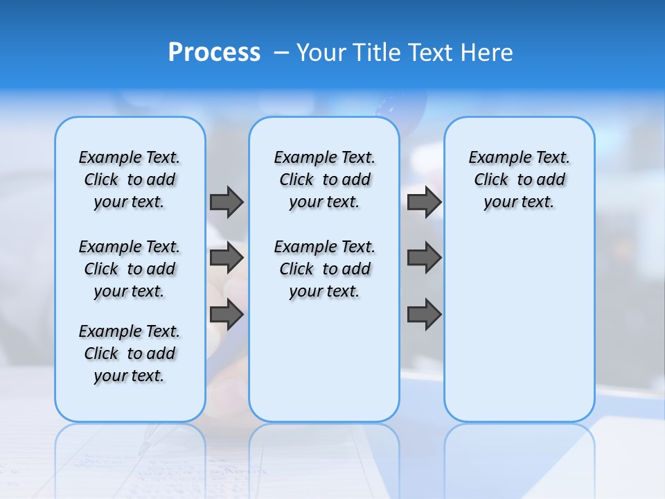 Selective Focus Business Fill In PowerPoint Template