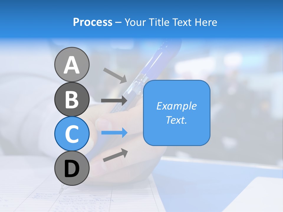 Selective Focus Business Fill In PowerPoint Template