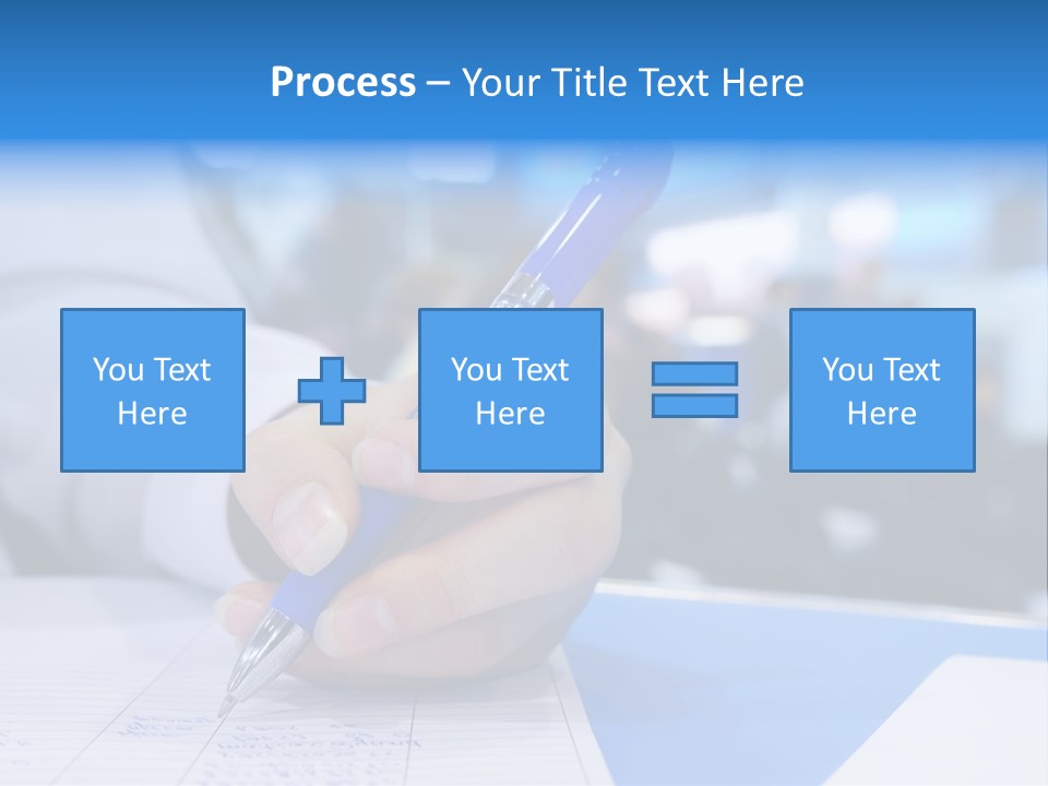 Selective Focus Business Fill In PowerPoint Template