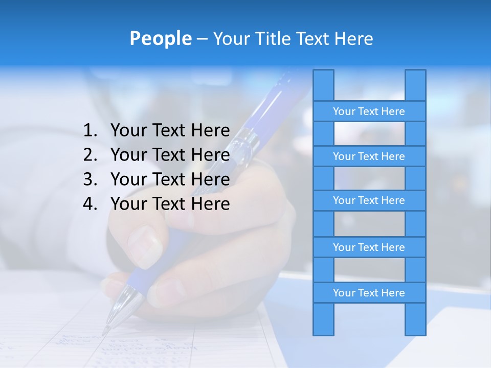 Selective Focus Business Fill In PowerPoint Template