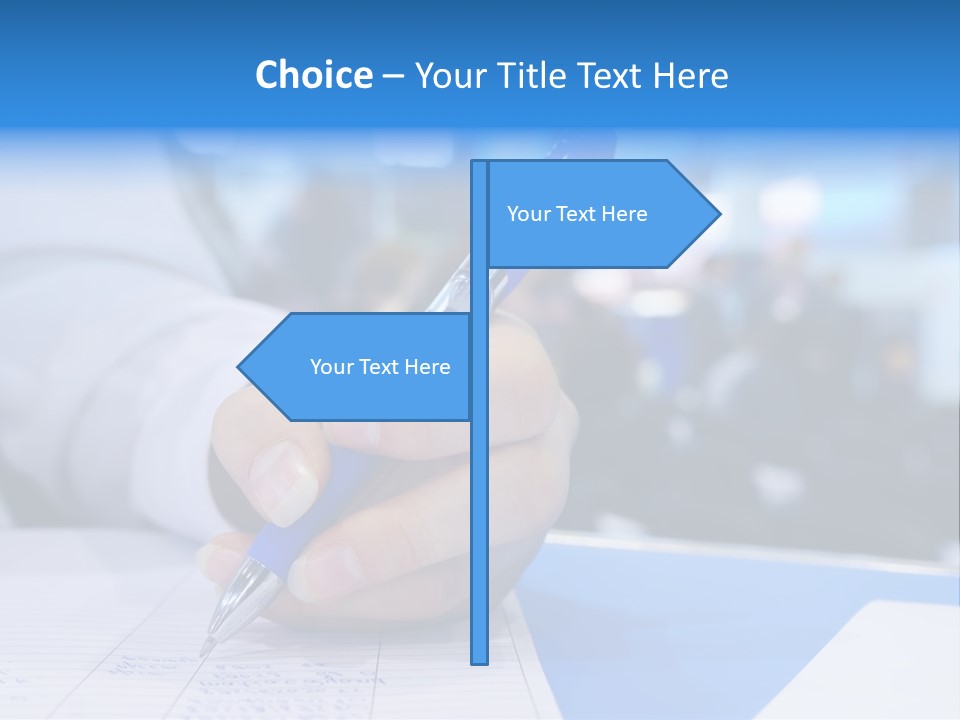 Selective Focus Business Fill In PowerPoint Template