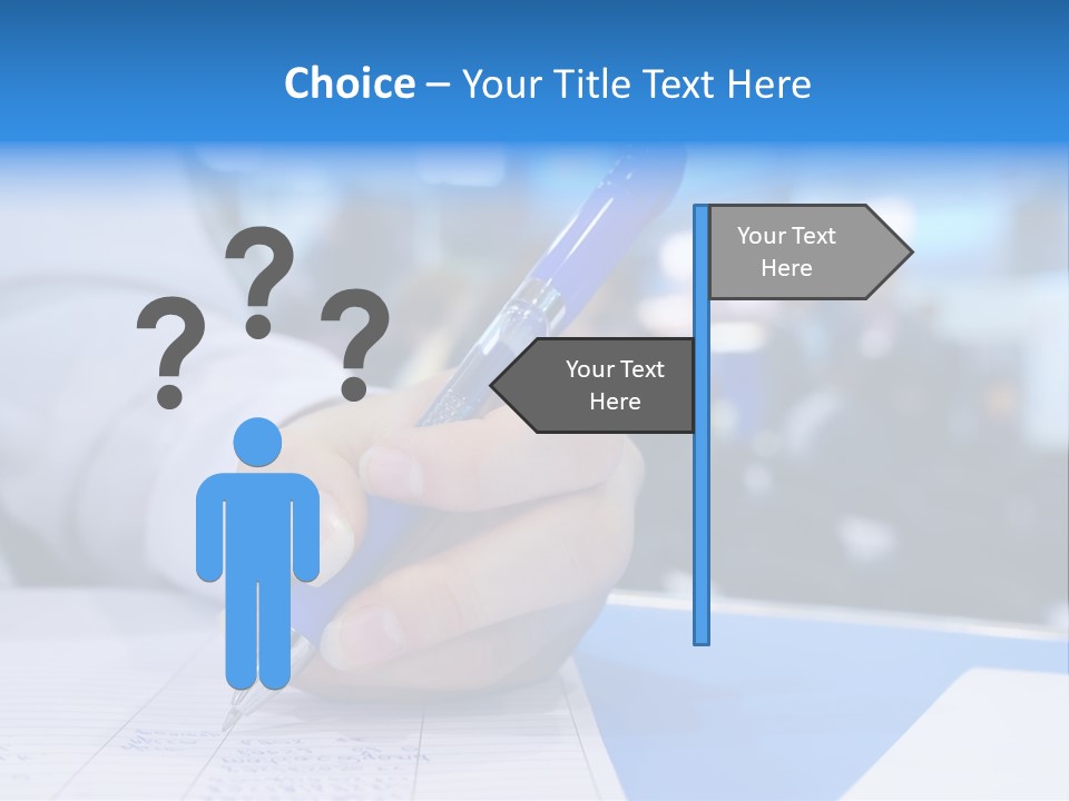 Selective Focus Business Fill In PowerPoint Template