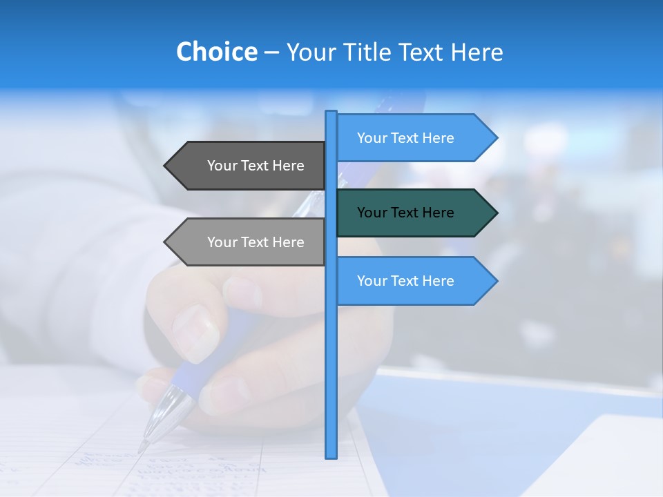 Selective Focus Business Fill In PowerPoint Template