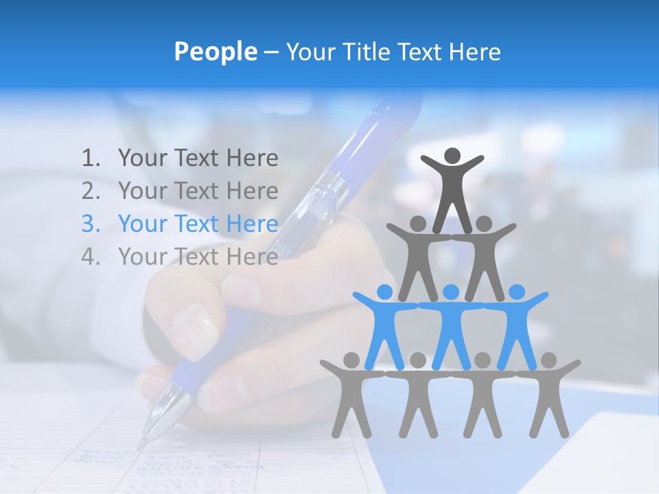 Selective Focus Business Fill In PowerPoint Template