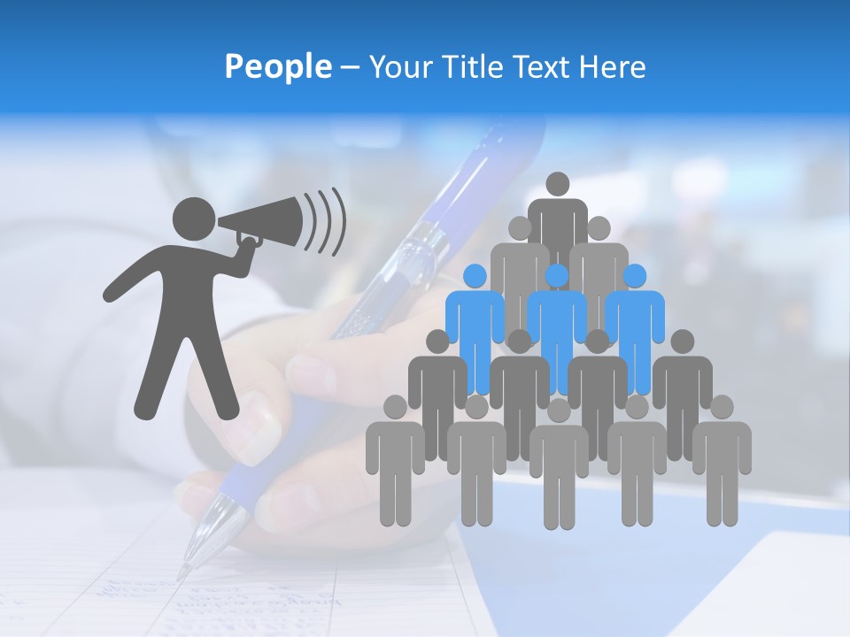 Selective Focus Business Fill In PowerPoint Template