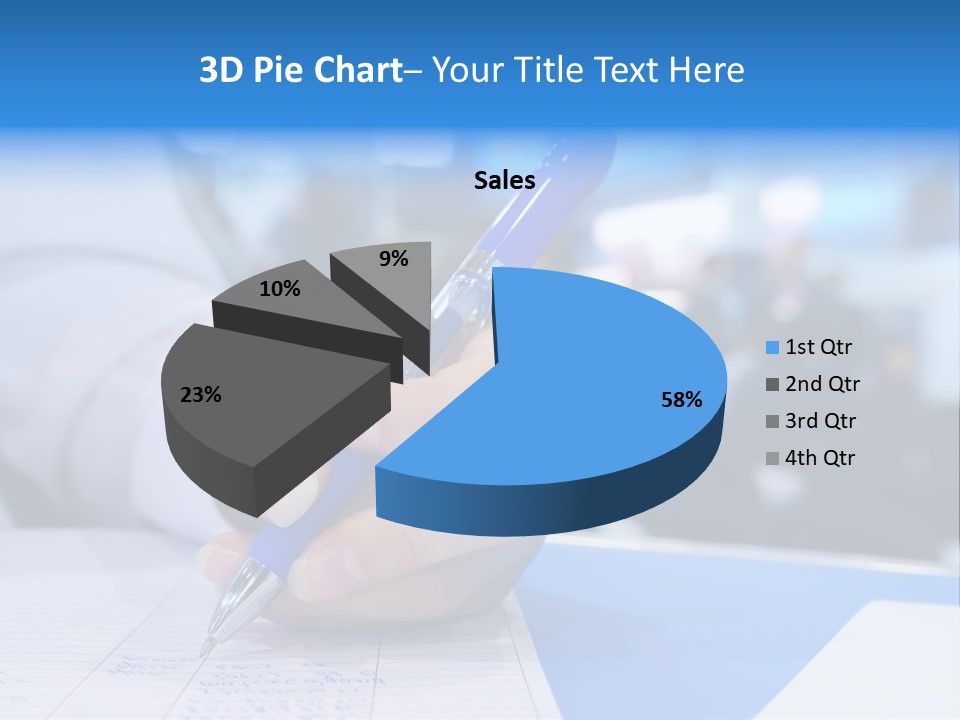 Selective Focus Business Fill In PowerPoint Template