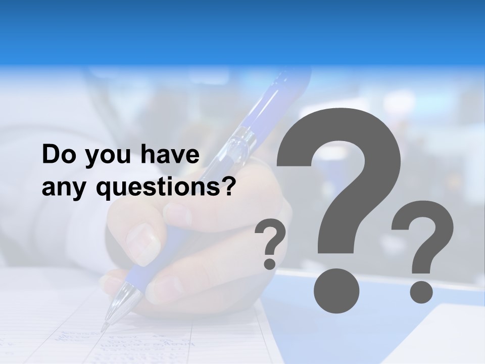 Selective Focus Business Fill In PowerPoint Template