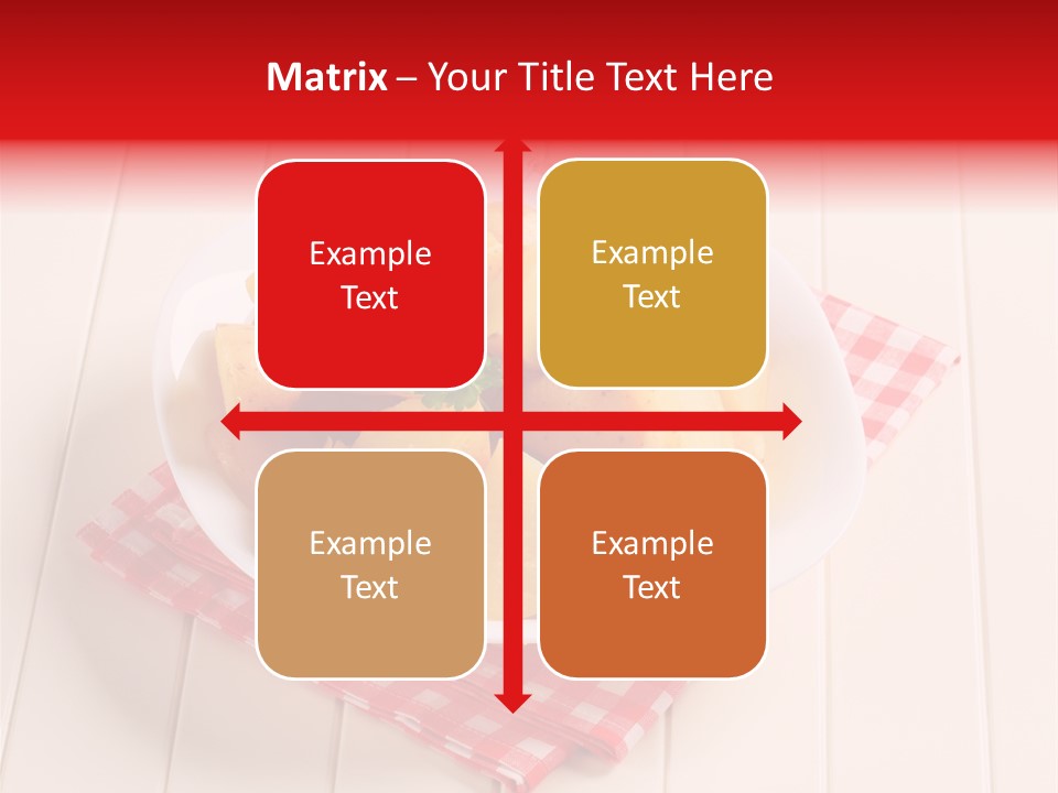 Food Potatoes Napkin PowerPoint Template