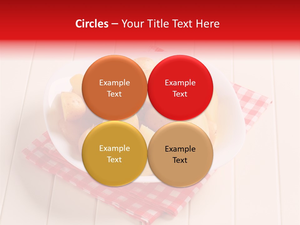 Food Potatoes Napkin PowerPoint Template