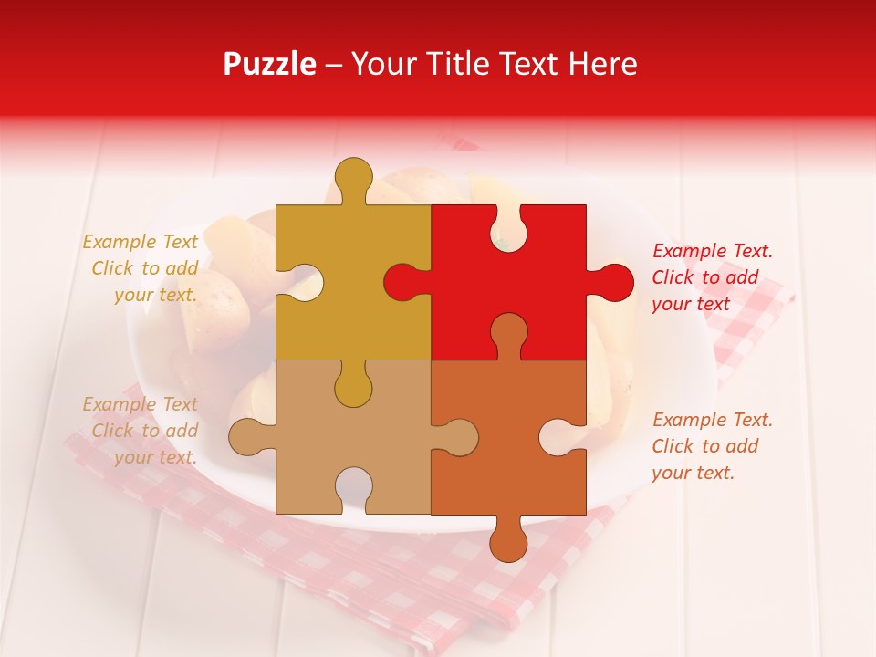 Food Potatoes Napkin PowerPoint Template