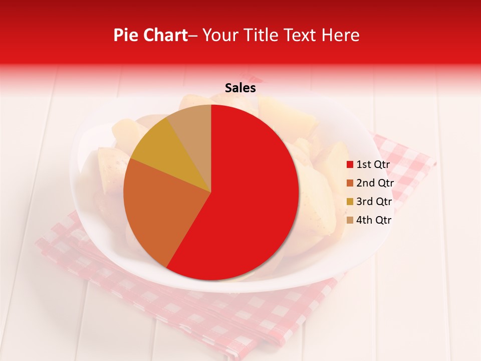 Food Potatoes Napkin PowerPoint Template