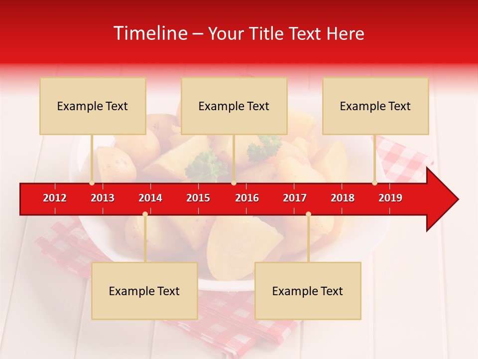 Food Potatoes Napkin PowerPoint Template