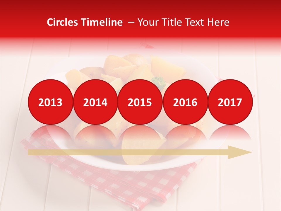 Food Potatoes Napkin PowerPoint Template