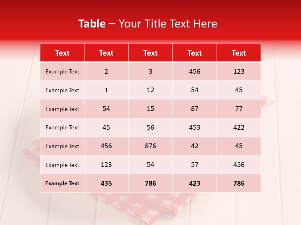 Food Potatoes Napkin PowerPoint Template