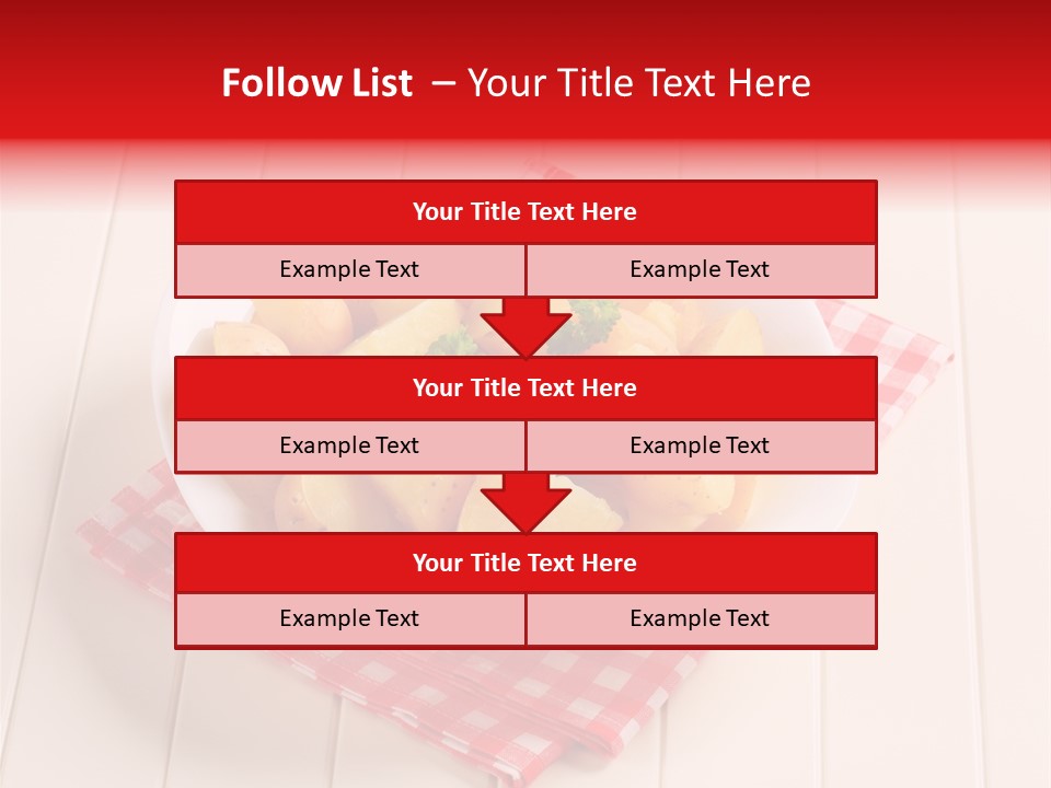 Food Potatoes Napkin PowerPoint Template