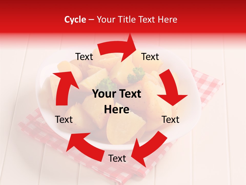 Food Potatoes Napkin PowerPoint Template