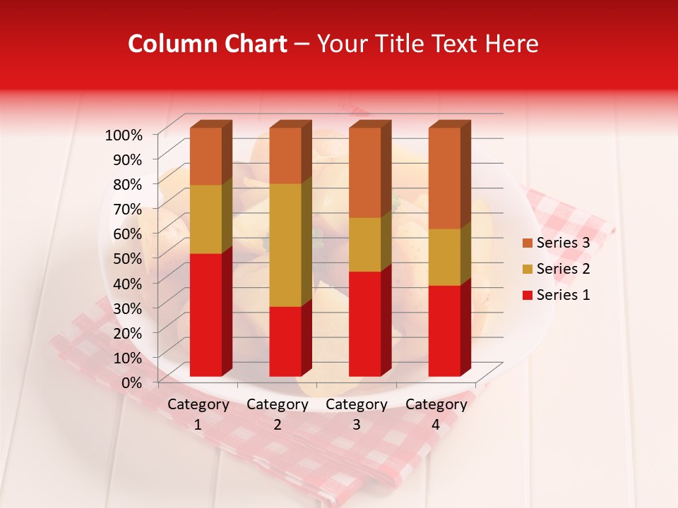 Food Potatoes Napkin PowerPoint Template