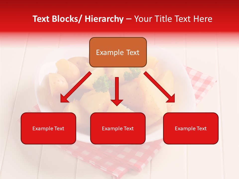Food Potatoes Napkin PowerPoint Template