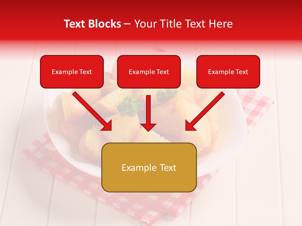 Food Potatoes Napkin PowerPoint Template