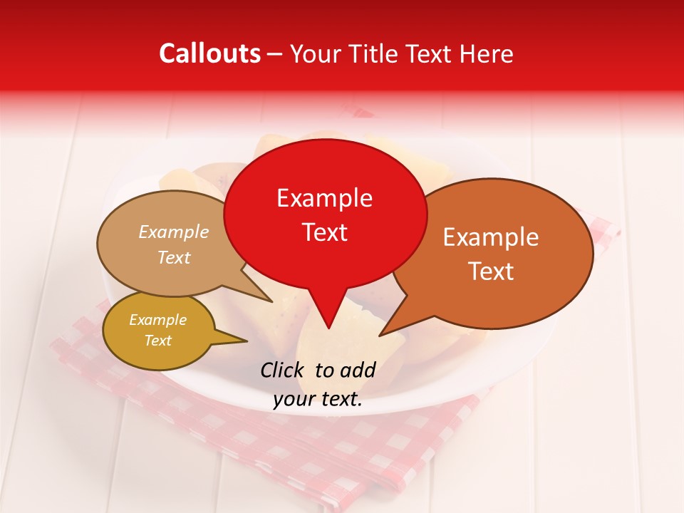 Food Potatoes Napkin PowerPoint Template