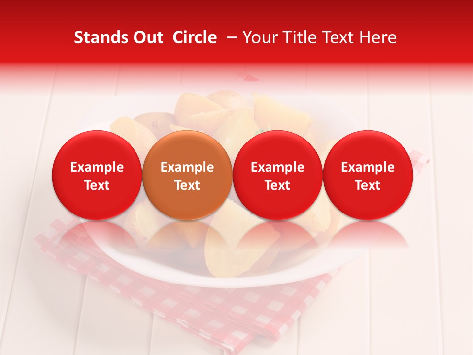 Food Potatoes Napkin PowerPoint Template