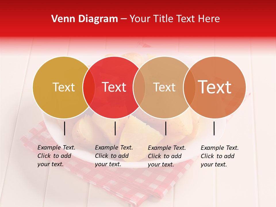 Food Potatoes Napkin PowerPoint Template
