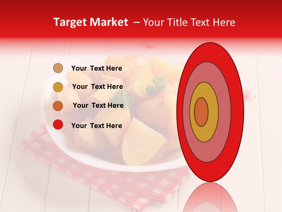 Food Potatoes Napkin PowerPoint Template
