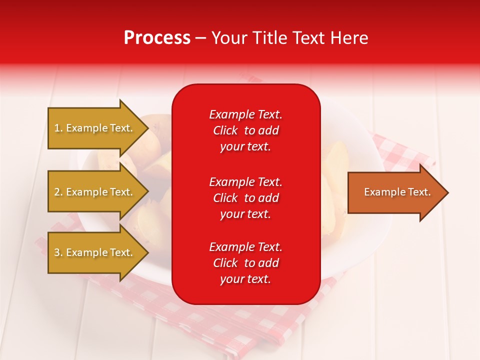 Food Potatoes Napkin PowerPoint Template