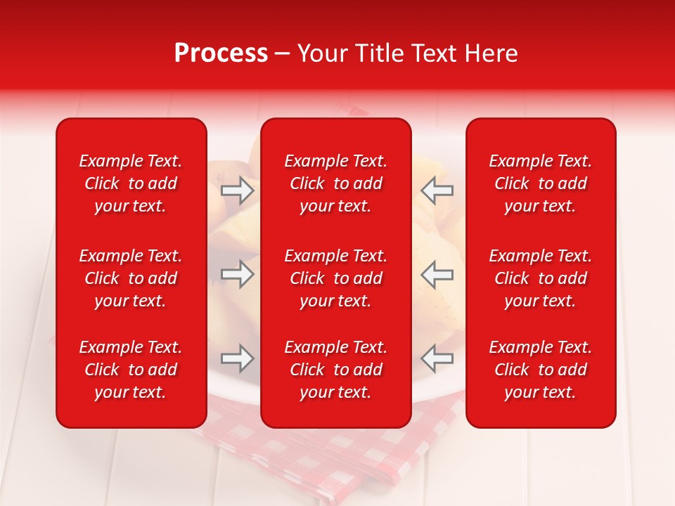 Food Potatoes Napkin PowerPoint Template