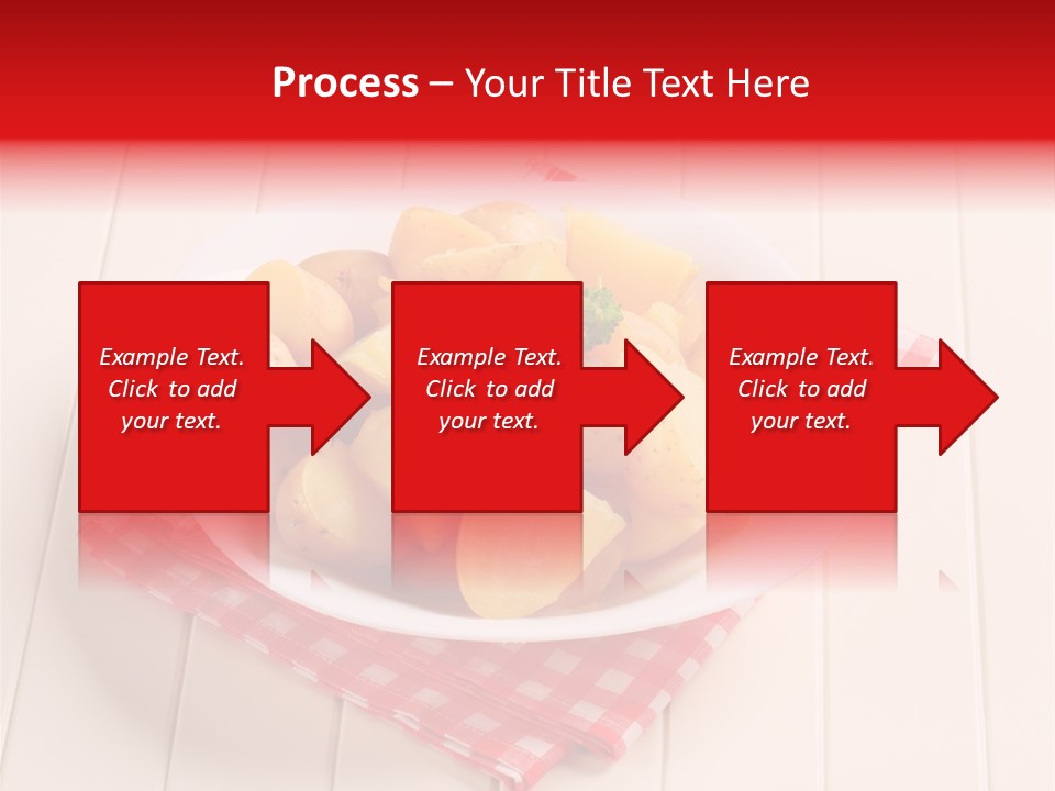 Food Potatoes Napkin PowerPoint Template