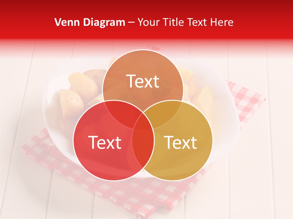 Food Potatoes Napkin PowerPoint Template