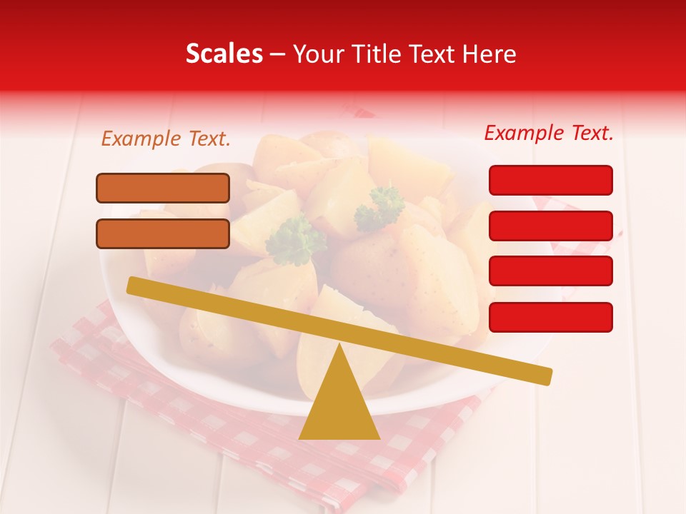 Food Potatoes Napkin PowerPoint Template