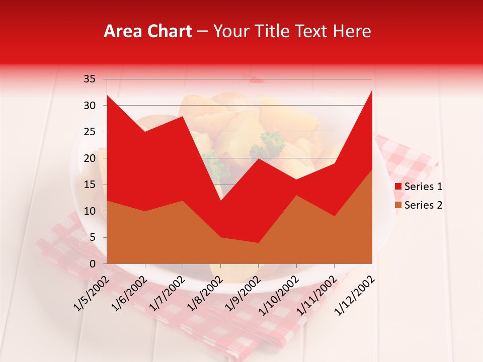 Food Potatoes Napkin PowerPoint Template