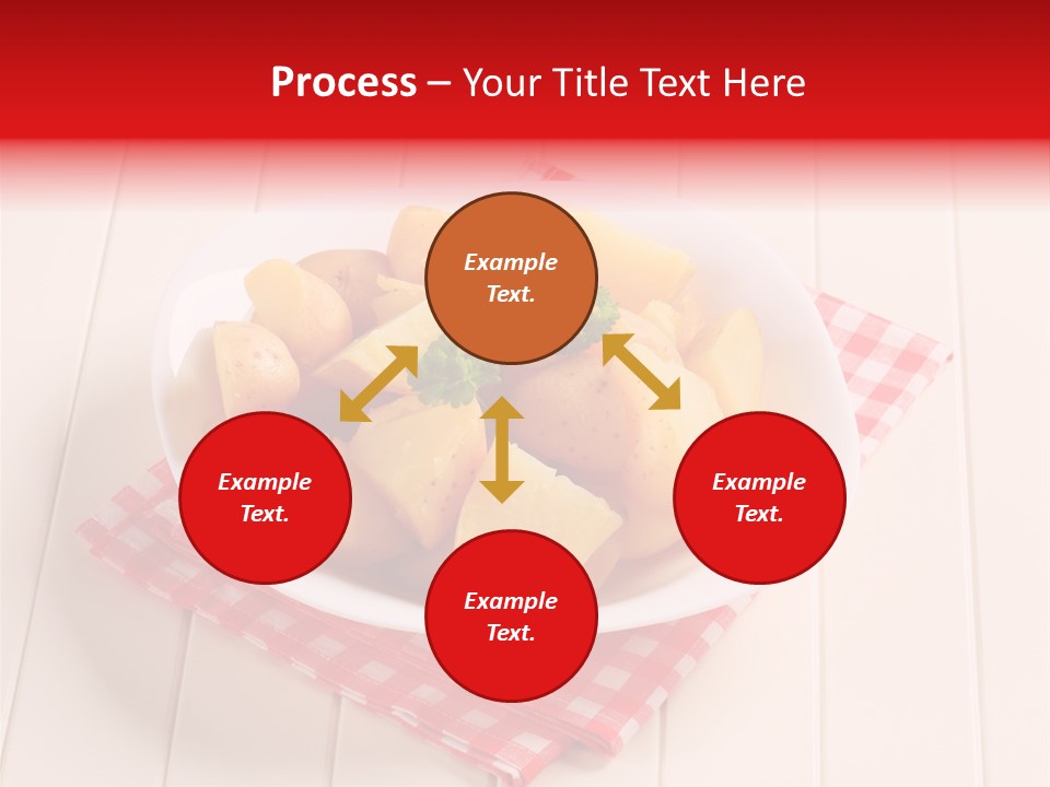Food Potatoes Napkin PowerPoint Template