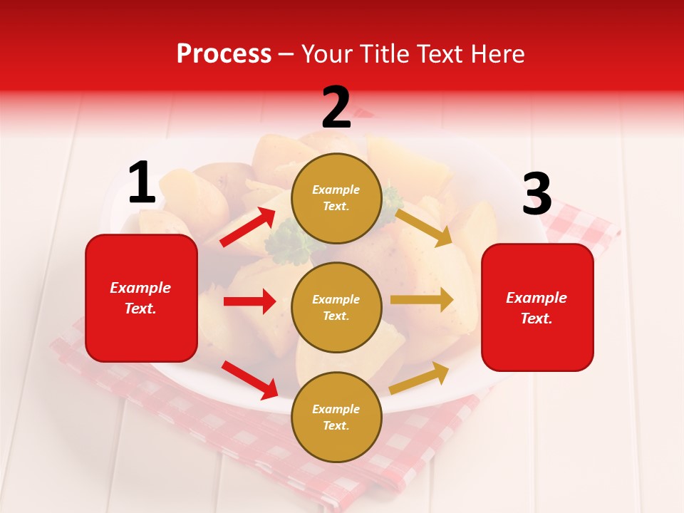 Food Potatoes Napkin PowerPoint Template