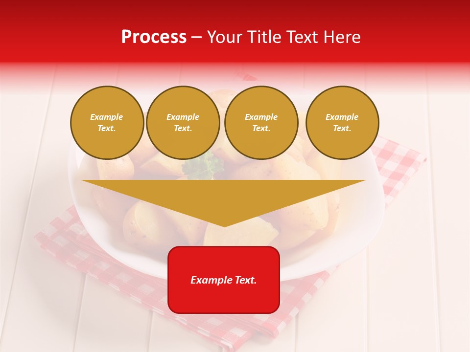 Food Potatoes Napkin PowerPoint Template