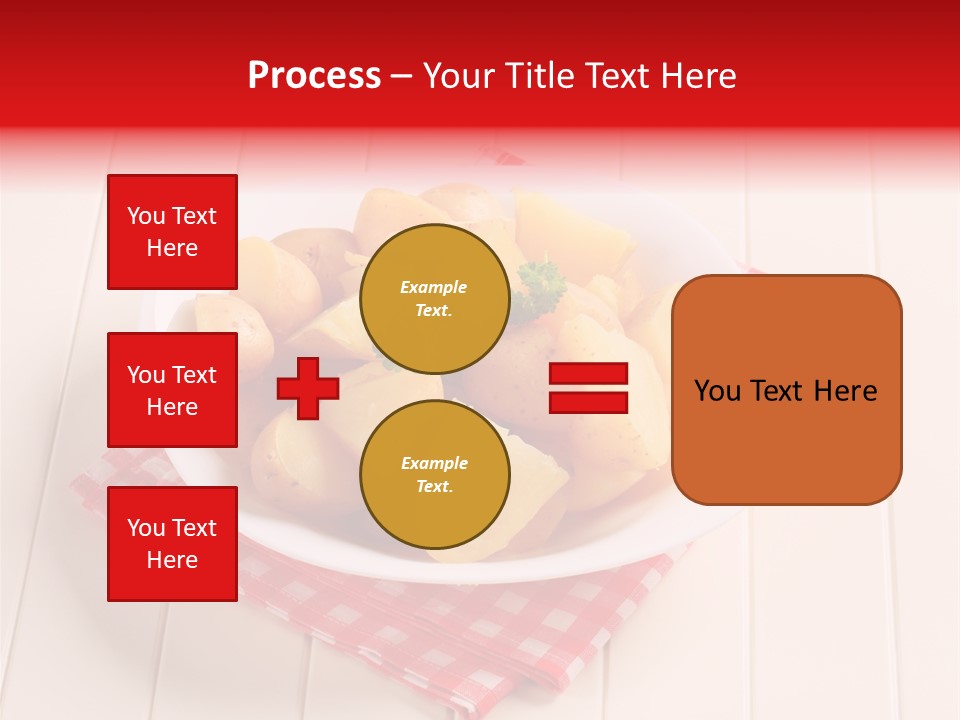 Food Potatoes Napkin PowerPoint Template