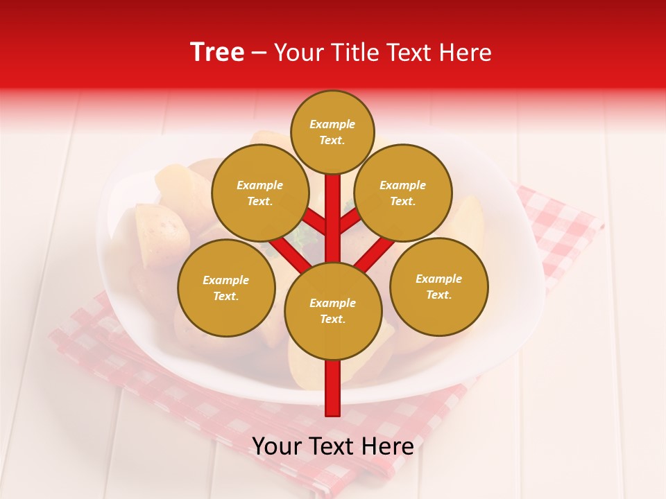 Food Potatoes Napkin PowerPoint Template